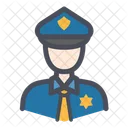 Hombre Policia Avatar De Policia Policia Icono