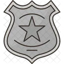 Insignia De Policia Seguridad Icono