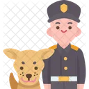 Policia Perro Oficial Icon