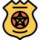 Policia Distintivo Lei Ícone