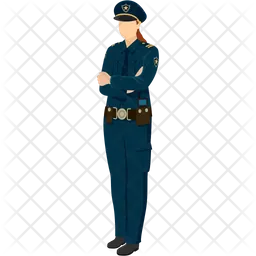 Policial feminina  Ícone