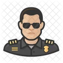 Policial Masculino Policial Oficial Ícone