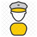 Hombres Policias Seguridad Avatar Icon