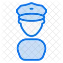 Hombres Policias Seguridad Avatar Icon