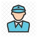 Police Homme Avatar Icône