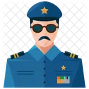 Police Homme Avatar Icône