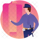 Officier Policier Autorite Icône