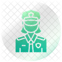 Femme Policiere Policier Policier Icône