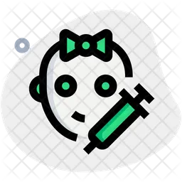 Polio-Impfstoff  Symbol