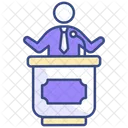 Political candidate silhouette  Icon