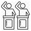 Political Debate Candidate Speaker Icon