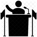 Public Speaker Political Leader Speech Icon
