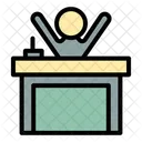 Political Speech Candidate Speech Presentation Podium Icon