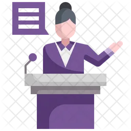 Politician Speech  Icon