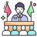 Politician Speech Oration Public Speaker Icon