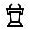 Politics Microphone Podium Icon