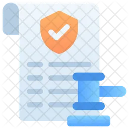 Póliza de seguros  Icono