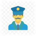 Polizei Dienstmarke Sicherheit Icon