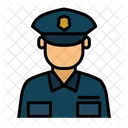 Polizei Offizier Armee Icon