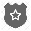 Polizei Abzeichen Sergeant Symbol