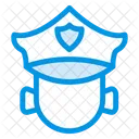 Polizei Offizier Hut Symbol