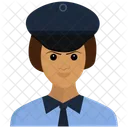 Polizei Avatar Madchen Symbol