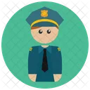 Polizei Offizier Mann Icon