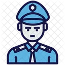 Polizei Offizier Pilot Symbol