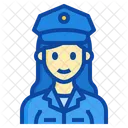 Polizistin Beruf Weiblich Icon