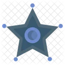 Polizei Sheriff Sheriff Polizeistar Symbol