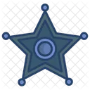 Polizei Sheriff Sheriff Polizeistar Symbol