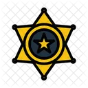 Polizei Sheriff Polizeiabzeichen Abzeichen Symbol