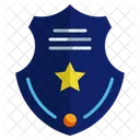 Polizeiabzeichen Polizei Polizist Symbol