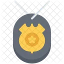 Polizei Abzeichen Stern Symbol