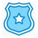 Polizei Sheriff Schild Symbol