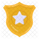 Sternabzeichen Polizeiabzeichen Polizeiemblem Icon