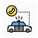 Polizei Auto Farbe Icon