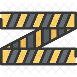 Polizei-Absperrband  Symbol
