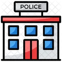 Gebaude Polizeistation Gefangnis Symbol