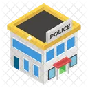 Gebaude Polizeistation Gefangnis Symbol