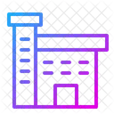 Polizeistation Polizeigebaude Polizeiarbeitsplatz Symbol