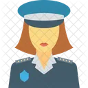 Poliziotto Femmina Signora Icon