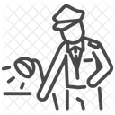 Polizist Polizist Verhoren Symbol