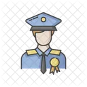 Polizei Offizier Streife Symbol