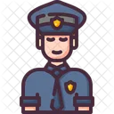 Polizist Mann Avatar Symbol