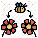 Pollination Bee Flower Icon