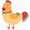 Pollo a la naranja con cresta  Icono