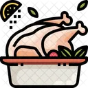 Pollo Asado Asado Pollo Icono