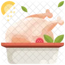Pollo Asado Asado Pollo Icono