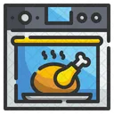 Pollo Asado Horno Asado Icono